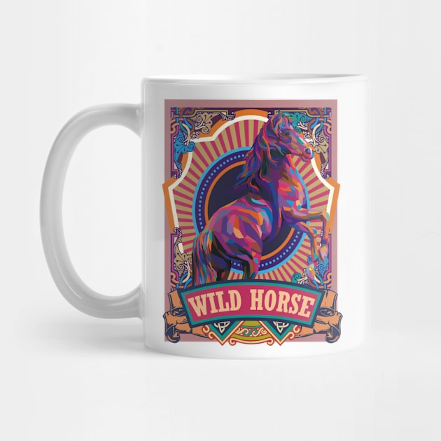 wild horse poster by Suroto